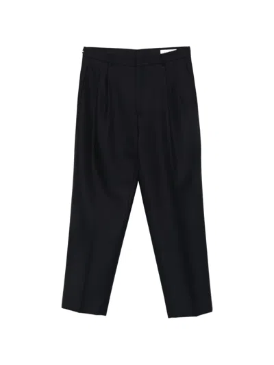 Be Able Pleated Tapered-leg Trousers In Black