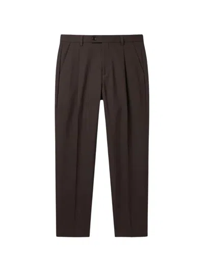 Be Able Pleated Trousers In Brown