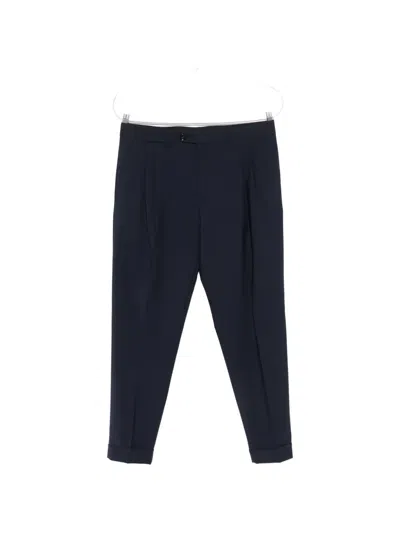 Be Able Pleated Turn-up Jeans In Blue