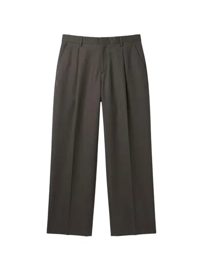 Be Able Pleated Wide-leg Trousers In Brown