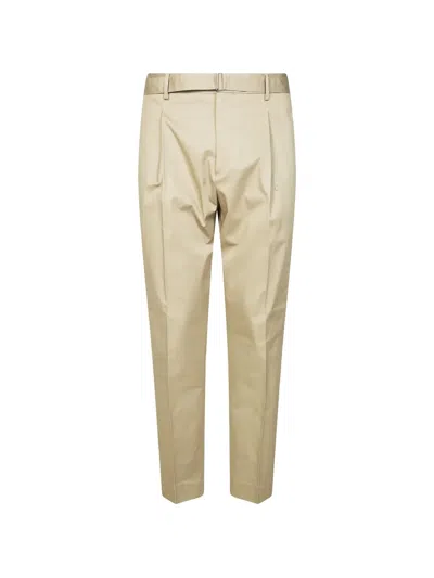 Be Able Pleated-detail Belted Trousers In Neutral