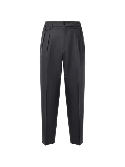 Be Able Pleated-waistband Tapered Trousers In Black