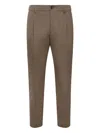 Be Able Pleats-design Trousers In Brown