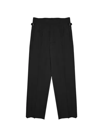 Be Able Pressed-crease Side-adjuster Tailored Trousers In Black