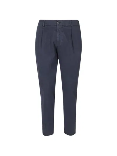 Be Able Riccardo Pleated Tailored Trousers In Blue