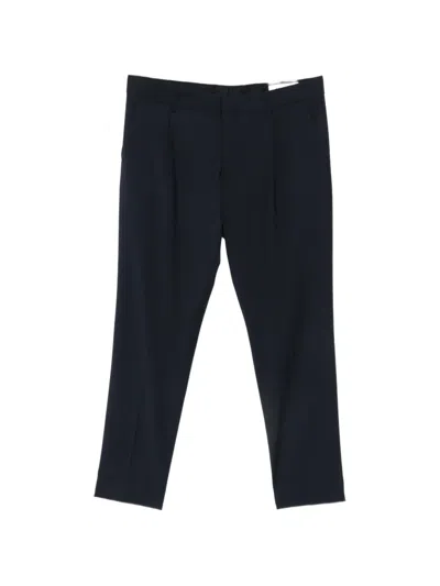 Be Able Ricky Pleat-detail Trousers In Blue