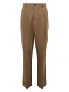 Be Able Brown Wool Tapered Trousers