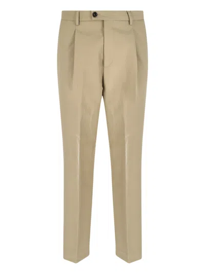 Be Able Straight Tailored Trousers In Beige