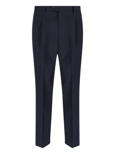 Be Able Straight Tailored Trousers In Blue