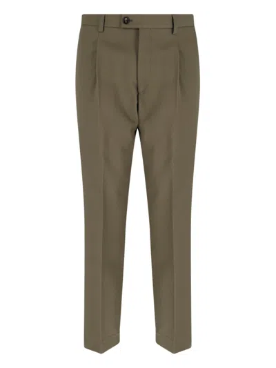 Be Able Straight Tailored Trousers In Brown