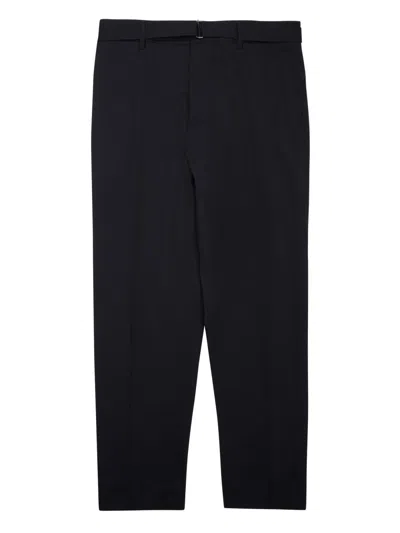 Be Able Straight-leg Tailored Pants With Subtle Waistband Detail In Black