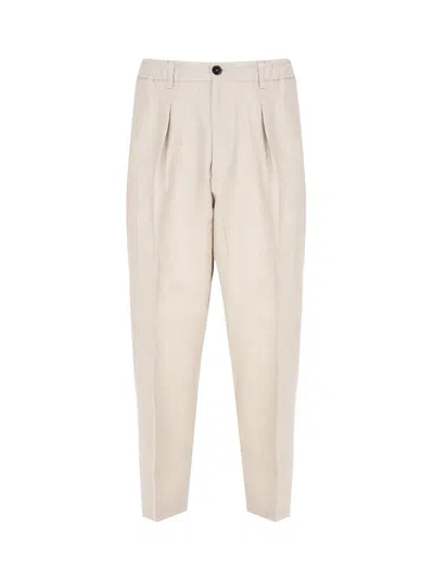 Be Able Tailored Linen Trousers In Neutral
