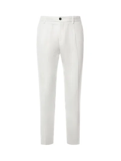 Be Able Tailored Linen Trousers In Animal Print