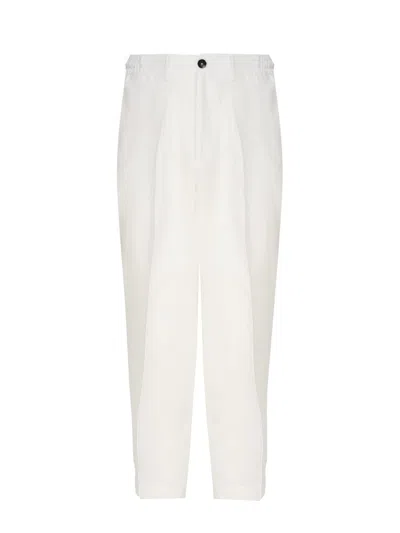 Be Able Tailored Linen Trousers In White