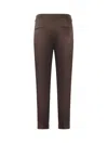 Be Able Tailored Wool-blend Gabardine Trousers In Brown