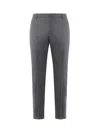 Be Able Tailored Wool-blend Gabardine Trousers In Gray