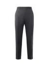 Be Able Tailored Wool-blend Gabardine Trousers In Gray