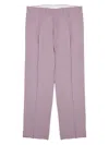Be Able Sandy Pleated Straight-leg Trousers In Purple