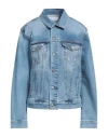Be Able Woman Denim Outerwear Blue Size M Cotton, Elastane In Blue