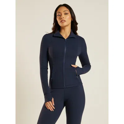 Be Athletica Be 180 Zip-up Jacket In Blue