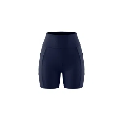 Be Athletica Women's Blue Be One Eighty Cycling Shorts - Midnight
