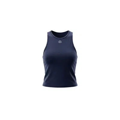 Be Athletica Women's Blue Be One Eighty Racer Tank - Midnight