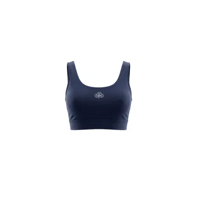 Be Athletica Women's Blue Be One Eighty Sports Bra - Navy