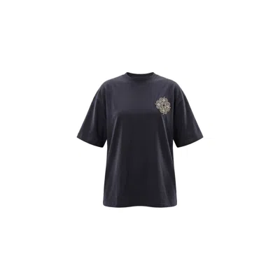 Be Athletica Women's Blue Be The Ace Oversized Tee - Midnight