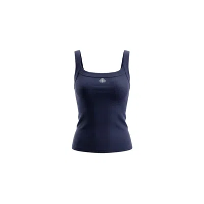 Be Athletica Women's Blue Essential Scoop Neck Tank Top - Navy