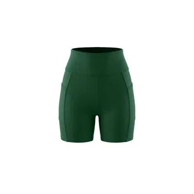 Be Athletica Women's Green Be One Eighty Cycling Shorts - Forest