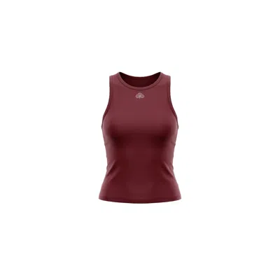 Be Athletica Women's Purple / Red Be One Eighty Racer Tank - Bordeaux In Brown