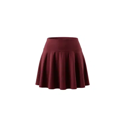 Be Athletica Women's Purple / Red Be One Eighty Skort - Bordeaux In Brown