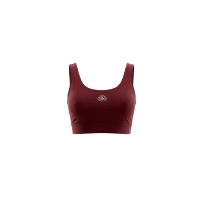 Be Athletica Women's Purple / Red Be One Eighty Sports Bra - Bordeaux In Purple/red