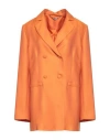 Be Blumarine Woman Suit Jacket Orange Size 12 Viscose