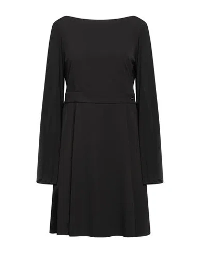 Be Blumarine Woman Mini Dress Black Size 8 Polyester, Elastane