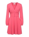 Be Blumarine Woman Mini Dress Coral Size 4 Polyester, Elastane In Red