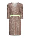 Be Blumarine Short Dresses In Beige