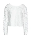 Be Blumarine Woman Top White Size 10 Polyester