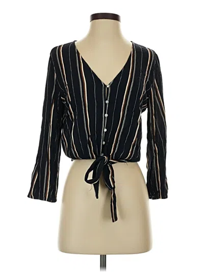 Pre-owned Be Cool 3/4 Sleeve Blouse In Black