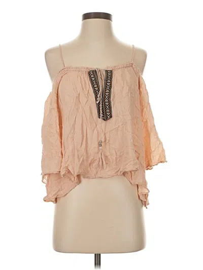 Pre-owned Be Cool 3/4 Sleeve Blouse In Brown