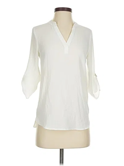 Pre-owned Be Cool 3/4 Sleeve Blouse In White