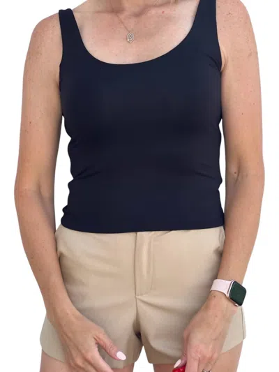 Be Cool All Around Tank Top In Black