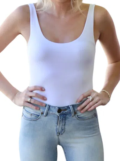 Be Cool All Around Tank Top In White In Multi