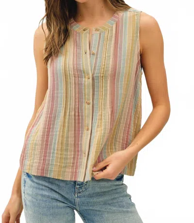 Be Cool Balen Stripe Tank Top In Multi