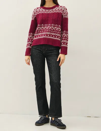 Be Cool Benson Sweater In Wine In Burgundy