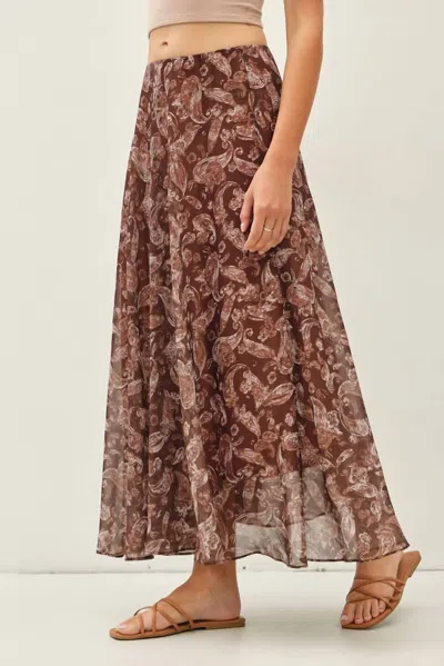 Be Cool Bowdon Skirt In Brown