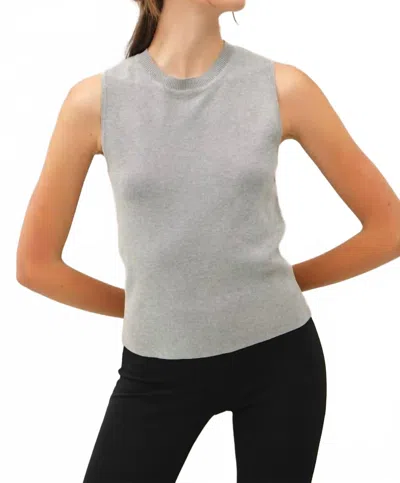 Be Cool Brooks Top In Grey In Gray
