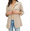 Be Cool Cargo Jacket In Beige In Neutral