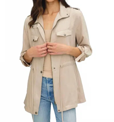 Be Cool Cargo Jacket In Beige In Neutral