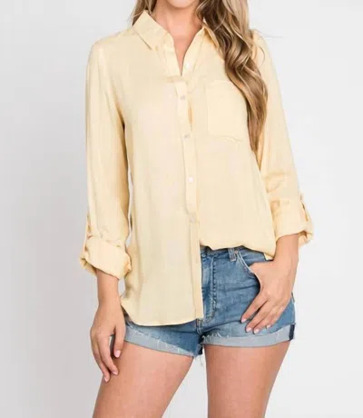 Be Cool Dahlia Top In Lemon In Yellow